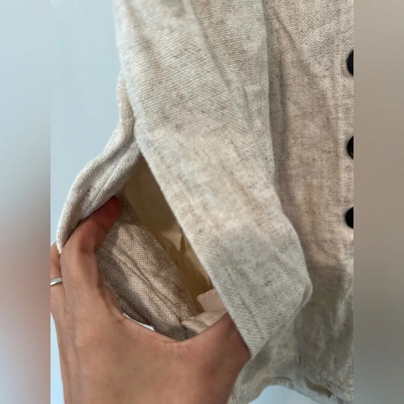 MADEWELL V-Neck Button Down Linen Blend Romper Size 2 1144 - Picture 8 of 15